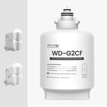 WD-G2CF-filter for vanndråp G2P600 & G2-serien omvendt osmosesystem