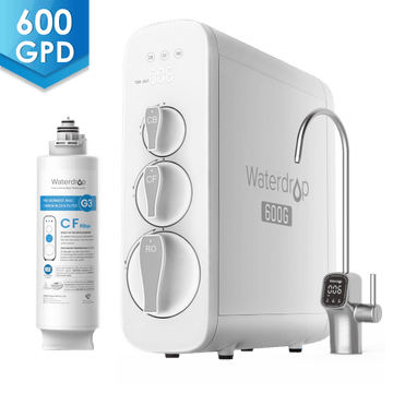 G3P600 tankloos RO-systeem met extra plus een CF-filter-waterdruppel G3P600