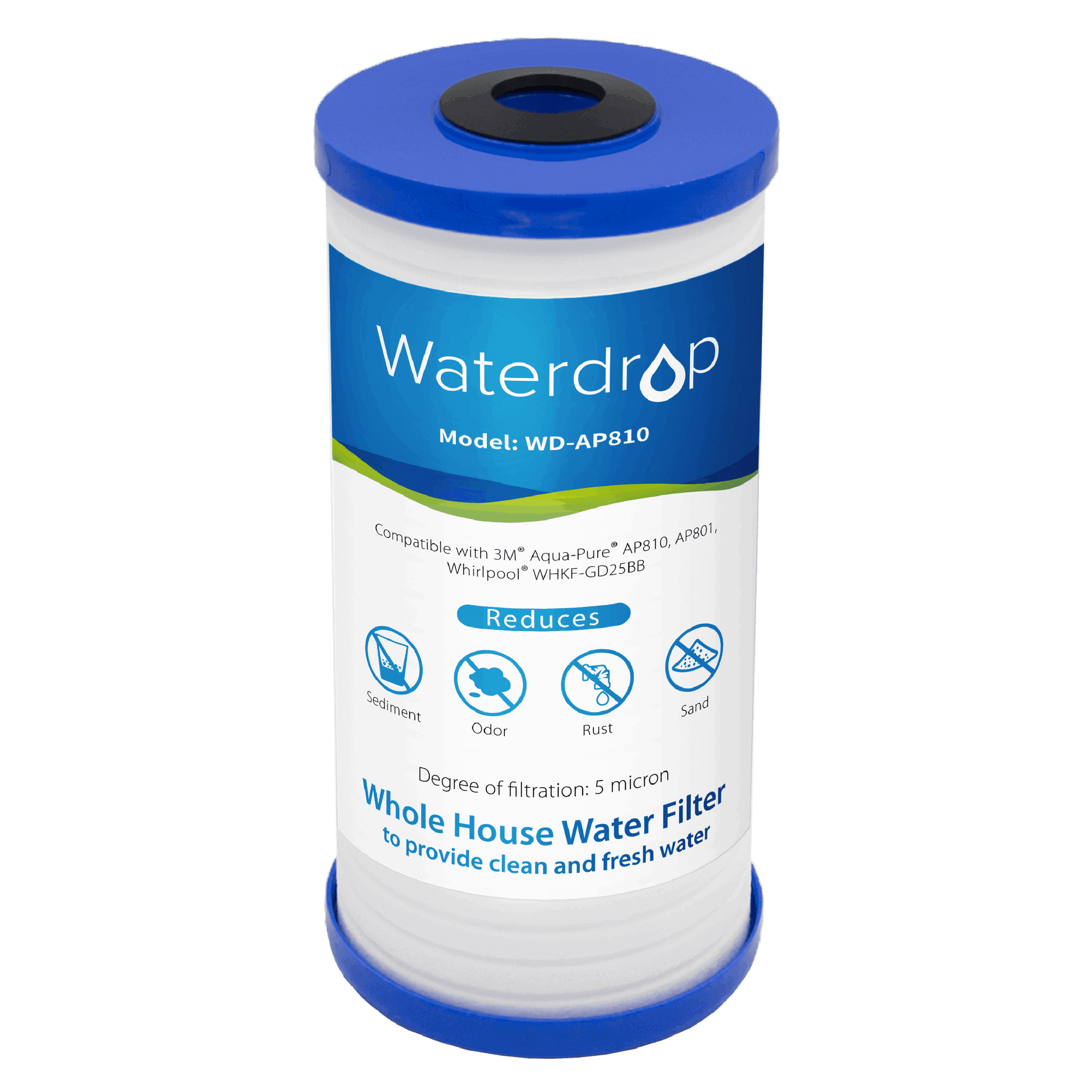 Waterdrop Replacement for 3M™ Aqua-Pure™ AP810 / Whirlpool WHKF-GD25BB Whole House Water Filter